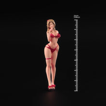 Load image into Gallery viewer, 1:64 Painted Figure Model Miniature Resin Diorama Sand Sexy Red Bikini Girl Toy New
