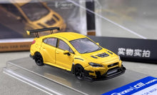 Load image into Gallery viewer, CM 1:64 Yellow Impreza WRX 11 XI Widebody Sports Model Diecast Metal Car New Collection

