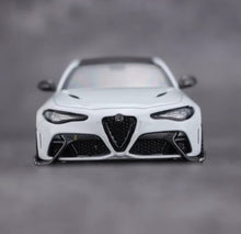 Load image into Gallery viewer, BBR 1:64 White Romeo Giulia GTAm Sedan Sports Model Diecast Metal Car New Collection
