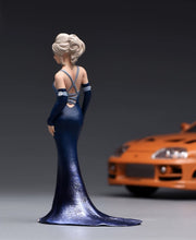Load image into Gallery viewer, 1:24 Painted Figure Model Miniature Resin Diorama Navy Dinning Dress Lady Woman
