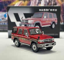 Load image into Gallery viewer, Masdi 1:64 Red Land Cruiser LC76 ORV SUV Sports Model Diecast Metal Car New Collection
