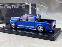 Load image into Gallery viewer, Funny 1:64 Blue Stripe F150 Shelby Pickup Truck Model Diecast Metal Car New Collection
