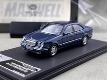 Load image into Gallery viewer, Maxwell 1:64 Blue E320 W210 Classic Sedan Sports Model Diecast Metal Car New Collection
