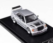 Load image into Gallery viewer, RM 1:64 Silver 190E W201 190E HWA Sports Sedan Model Diecast Metal Car New Collection
