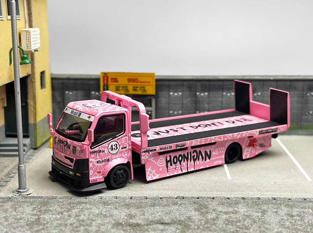 カスタムトレーラー ミニカー　 ピンクバン搭載 Amazon.co.jp: □ シンセイ ミニパワー WIDE SERIES 1/64