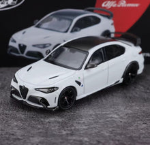Load image into Gallery viewer, BBR 1:64 White Romeo Giulia GTAm Sedan Sports Model Diecast Metal Car New Collection
