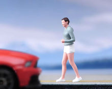Load image into Gallery viewer, 1:64 Painted Figure Model Miniature Resin Diorama Sand Lady Girl Running Sport
