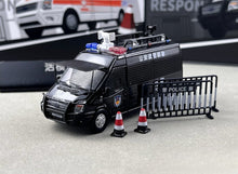 Load image into Gallery viewer, Shadow 1:64 Black Police SWAT Transit Van Model Diecast Metal Car New Collection
