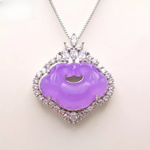Load image into Gallery viewer, Nature Jade Yuanbao Pendant Necklace Gift Jewelry charm Blessing Fortune New b
