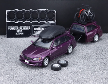 Load image into Gallery viewer, Mortal 1:64 HEC Purple Altezza Wagon Trailer Sport Model Diecast Metal Car New Collection
