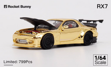 Load image into Gallery viewer, Master 1:64 JDM Gold RX7 FD Rocket Bunny Sports Model Diecast Metal Car New Collection
