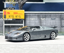 Load image into Gallery viewer, MINIGT 1:64 Gray Bugatti EB110 Racing Sports Model Diecast Metal Car BN
