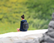 Load image into Gallery viewer, 1:64 Painted Figure Model Miniature Resin Diorama Sand Sitting Casual Girl Lady
