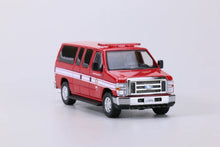 Load image into Gallery viewer, 1:64 596 Red LA Fire E350 Super Duty Wagon Van Model Diecast Metal Car New Collection
