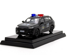 Load image into Gallery viewer, Stock 1:64 Black Police Q6 City SUV Sports Model Diecast Metal Car New Collection
