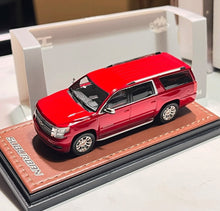 Load image into Gallery viewer, GOC 1:64 HEC Red 2015 Suburban Full Sized SUV Model Diecast Metal Car New Collection
