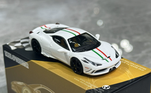 Load image into Gallery viewer, TOC 1:64 White FE458 Speciale Sports Model Diecast Metal Car New Collection

