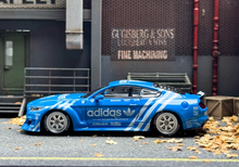 Load image into Gallery viewer, Liberty 1:64 Blue Mustang Muscle Widebody Sports Model Diecast Metal Car New Collection
