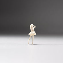 Load image into Gallery viewer, 1:64 Painted Unpainted Figure Model Miniature Resin Diorama Red Tutu Skirt Girl New
