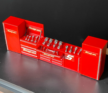 Load image into Gallery viewer, 1:64 Mechanic Tools Table Cabinet Repair Garage Scene Model Resin Display Car
