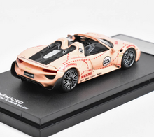 Load image into Gallery viewer, TM 1:64 Pink 918 #23 Spyder Racing Sports Model Diecast Metal Car New
