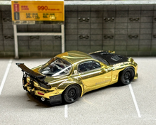 Load image into Gallery viewer, Master 1:64 JDM Gold RX7 FD Rocket Bunny Sports Model Diecast Metal Car New Collection
