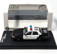 Load image into Gallery viewer, GOC 1:64 HEC LAPD Crown Victoria CV Police 518 Model Diecast Metal Car New Collection
