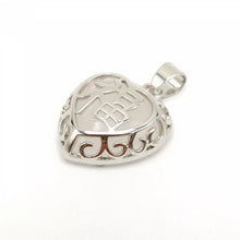 Load image into Gallery viewer, Nature Jade Heart Pendant Necklace Gift Jewelry charm Blessing Fortune Lucky n
