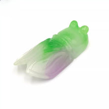 Load image into Gallery viewer, Nature Cicada Jade Pendant Necklace Gift Jewelry charm Blessing Lucky Fortune c
