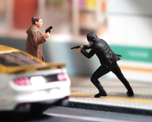 Load image into Gallery viewer, 1:24 Painted Figure Model Miniature Resin Diorama Sand Killer Suit Man Black
