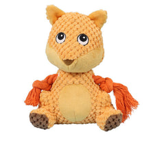 Load image into Gallery viewer, Dog Squeaky Toys Animal Shape Chew Puppy Canvas Toy Durablc Teeth Grinding Pet
