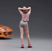 Load image into Gallery viewer, 1:24 Painted Figure Model Miniature Resin Diorama Headset Girl Casual Sporty
