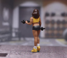 Load image into Gallery viewer, 1:64 Painted Figure Model Miniature Resin Diorama Scene Sand Gym Woman Exercise
