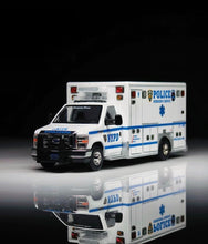 Load image into Gallery viewer, 1:64 596 White E450 Ambulance Police Emergency Van Model Diecast Metal Car New Collection

