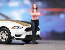 Load image into Gallery viewer, 1:64 Painted Figure Model Miniature Resin Diorama Sand Driver Speed Car Lady Man
