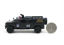 Load image into Gallery viewer, XCARTOYS 1:64 Military Warriors Police CSK181 Armored Model Diecast Metal Car

