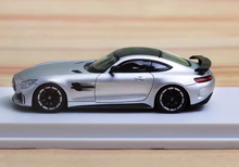 Load image into Gallery viewer, MJ 1:64 Silver AMG GTR Coupe Super Racing Sport Model Diecast Metal Car New Collection
