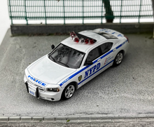Load image into Gallery viewer, Rollin 1:64 White 2008 NYPD Charger Police Muscle Model Diecast Metal Car New Collection
