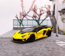 Load image into Gallery viewer, MINIGT 1:64 Yellow Aventador GT EVO LBWK Sports Model Diecast Metal Car New
