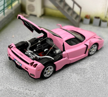 Load image into Gallery viewer, King 1:64 Pink Enzo Super Racing Sports Figure Model Diecast Metal Car New
