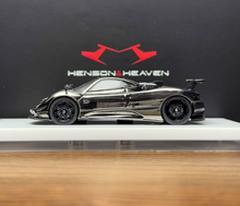 Load image into Gallery viewer, HH 1:64 Plating Black Zonda Tricolore Sports Model Diecast Metal Car New Collection
