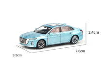 Load image into Gallery viewer, XCARTOYS 1:64 Blue Hongqi H5 Sedan Sports Model Diecast Metal Car New
