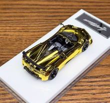 Load image into Gallery viewer, HH 1:64 Plating Gold Huayra Tricolore Convertible Model Diecast Metal Car New Collection

