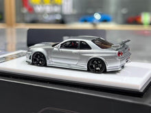 Load image into Gallery viewer, BZMW 1:64 Silver Skyline GTR R34 NISMO Z-Tune Sport Model Diecast Resin Car
