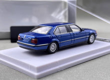 Load image into Gallery viewer, DCM 1:64 Blue 1998-01 E38 L7 728il Luxury Sedan Model Diecast Metal Car New Collection
