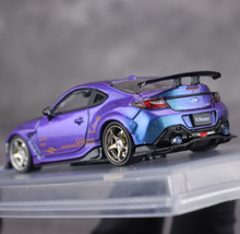 Load image into Gallery viewer, CM 1:64 Purple Carbon BRZ Coupe Widebody Sports Model Diecast Metal Car New Collection
