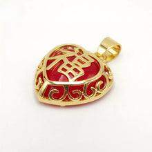 Load image into Gallery viewer, Nature Jade Heart Pendant Necklace Gift Jewelry charm Blessing Fortune Lucky a
