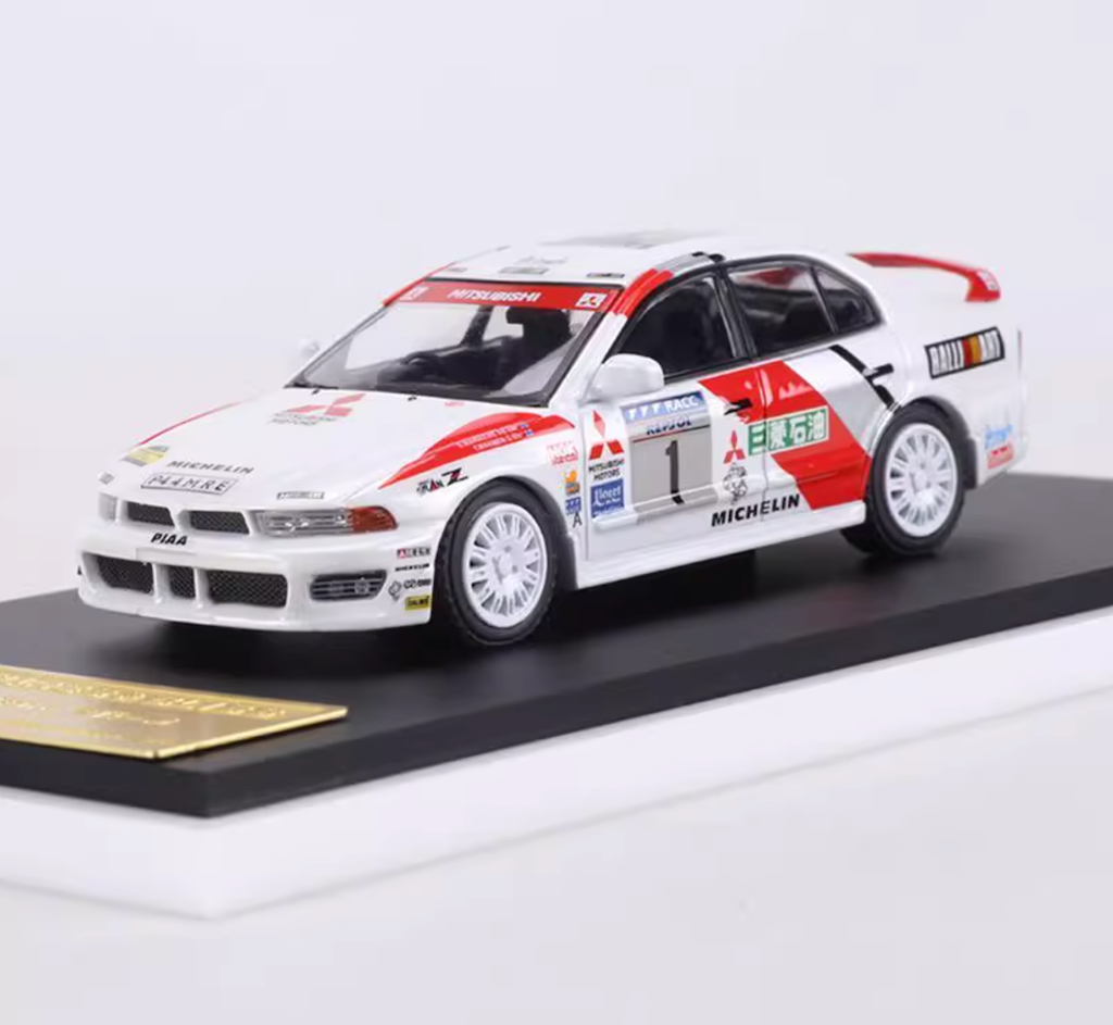 MK 1:64 APA White Galant VR-4 Rally Sedan Model Diecast Metal Car New Collection
