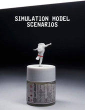 Load image into Gallery viewer, 1:64 Painted Figure Mini Model Miniature Car Scenes Resin Astronaut Cosmonaut
