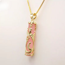 Load image into Gallery viewer, Nature Jade Phoenix Pendant Necklace Gift Jewelry charm Blessing Lucky Fortune k
